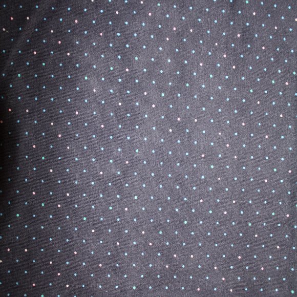 Larsson & Company Men's Short Sleeve Navy Blue Polka Dot Polo Shirt. Size Medium - Picture 2 of 6